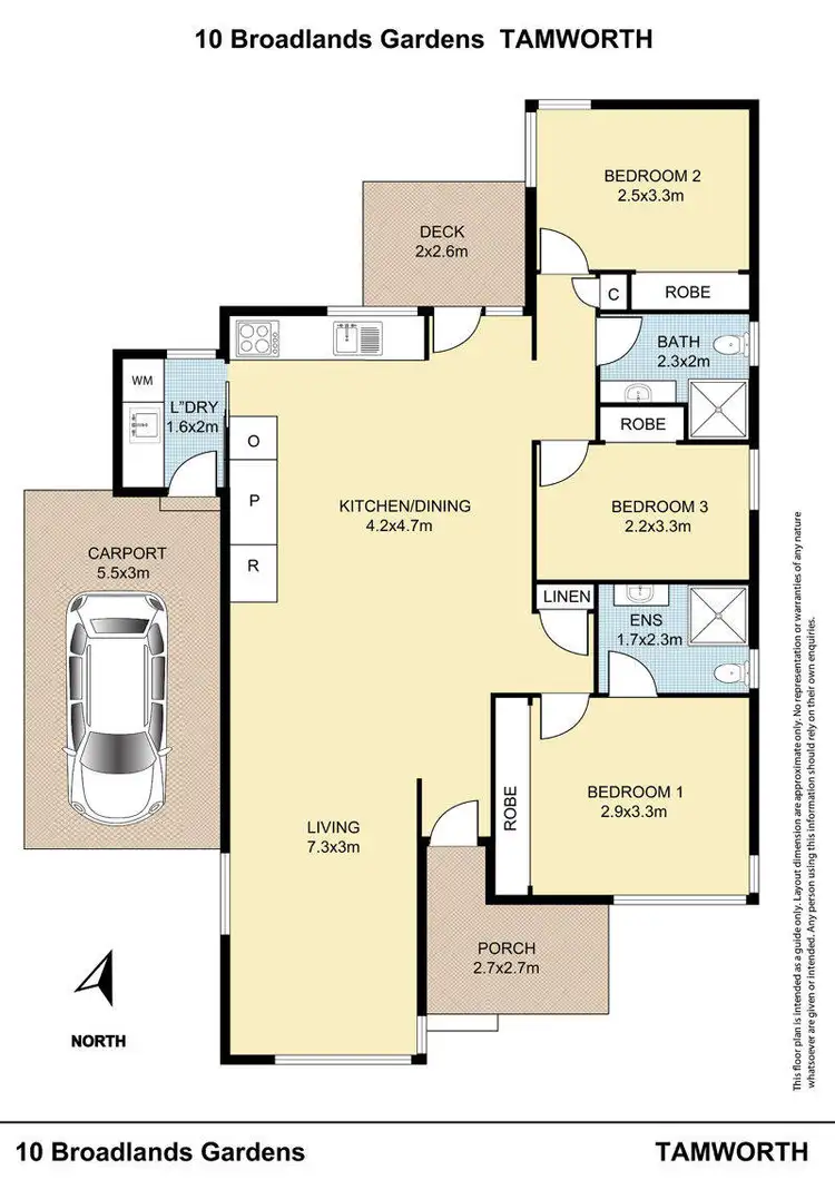 Floorplan of Homely villa listing, 10 Broadlands, Tamworth NSW 2340