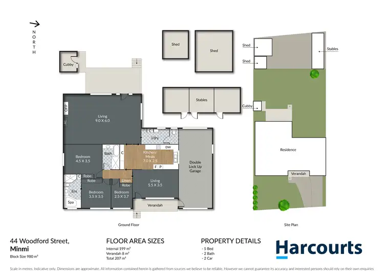 Floorplan of Homely house listing, 44 Woodford Street, Minmi NSW 2287