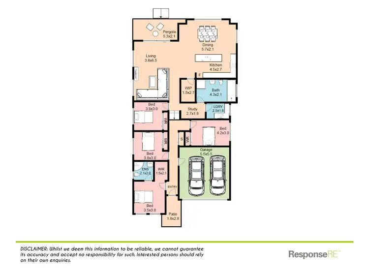 Floorplan of Homely house listing, 33 Flagship Ridge, Jordan Springs NSW 2747