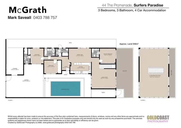 Floorplan of Homely house listing, 44 The Promenade, Surfers Paradise QLD 4217