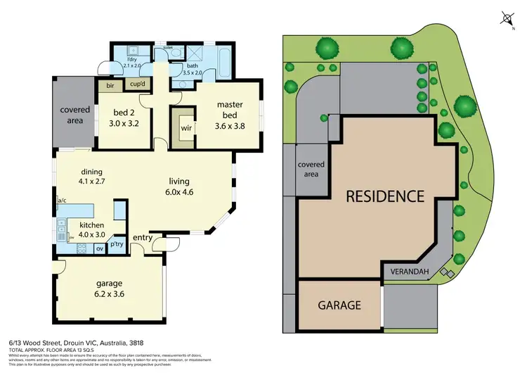 Floorplan of Homely unit listing, 6/13 Wood Street, Drouin VIC 3818