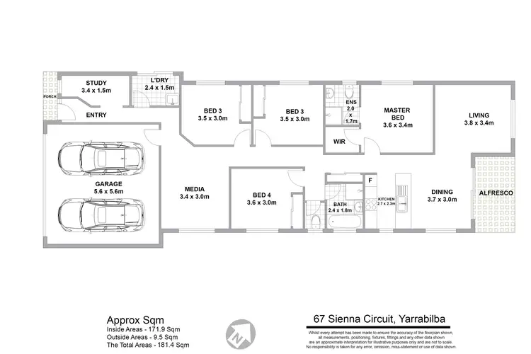 Floorplan of Homely house listing, 67 Sienna Circuit, Yarrabilba QLD 4207