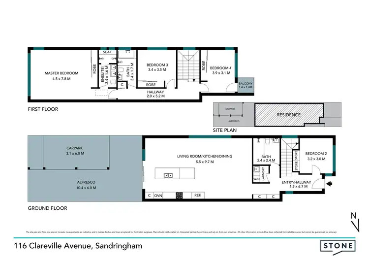 Floorplan of Homely house listing, 116 Clareville Avenue, Sandringham NSW 2219