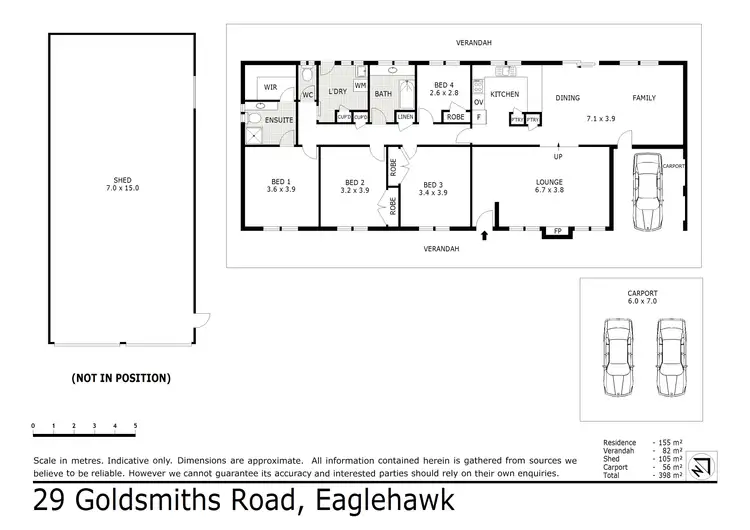 Floorplan of Homely house listing, 29 Goldsmiths Road, Eaglehawk VIC 3556