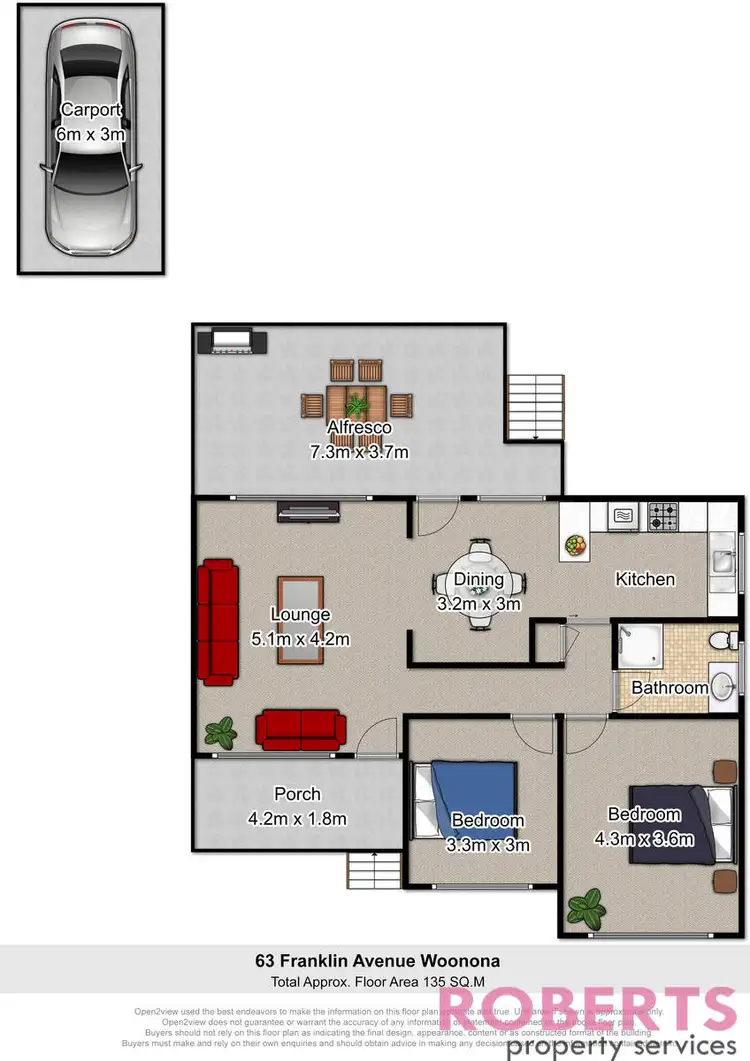 Floorplan of Homely house listing, 63 Franklin Avenue, Woonona NSW 2517