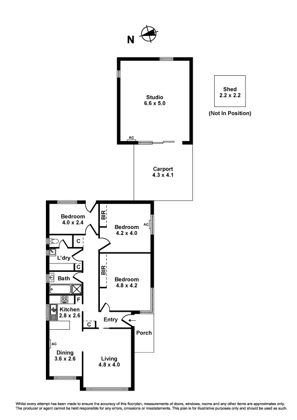 Floorplan of Homely house listing, 1 Cranbrook Street, Yarraville VIC 3013