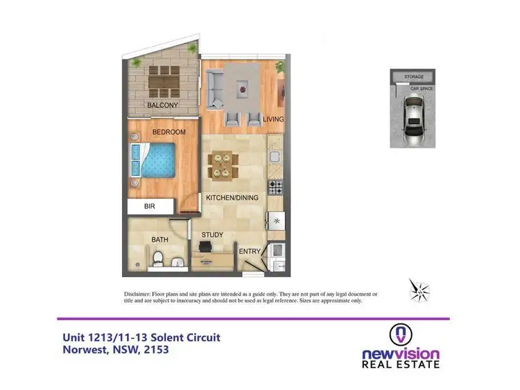 Floorplan of Homely unit listing, B1213 11-13 Solent Circuit, Norwest NSW 2153