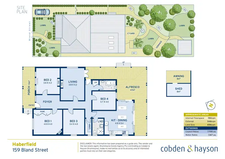 Floorplan of Homely house listing, 159 Bland Street, Haberfield NSW 2045