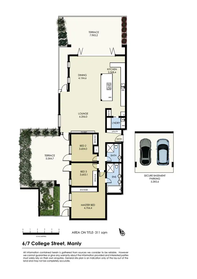 Floorplan of Homely apartment listing, 6/7 College Street, Manly NSW 2095