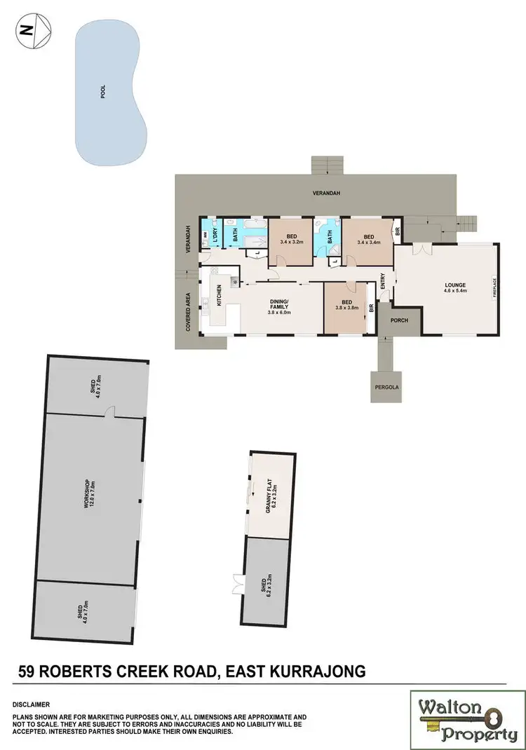 Floorplan of Homely rural property listing, 59 Roberts Creek Road, East Kurrajong NSW 2758