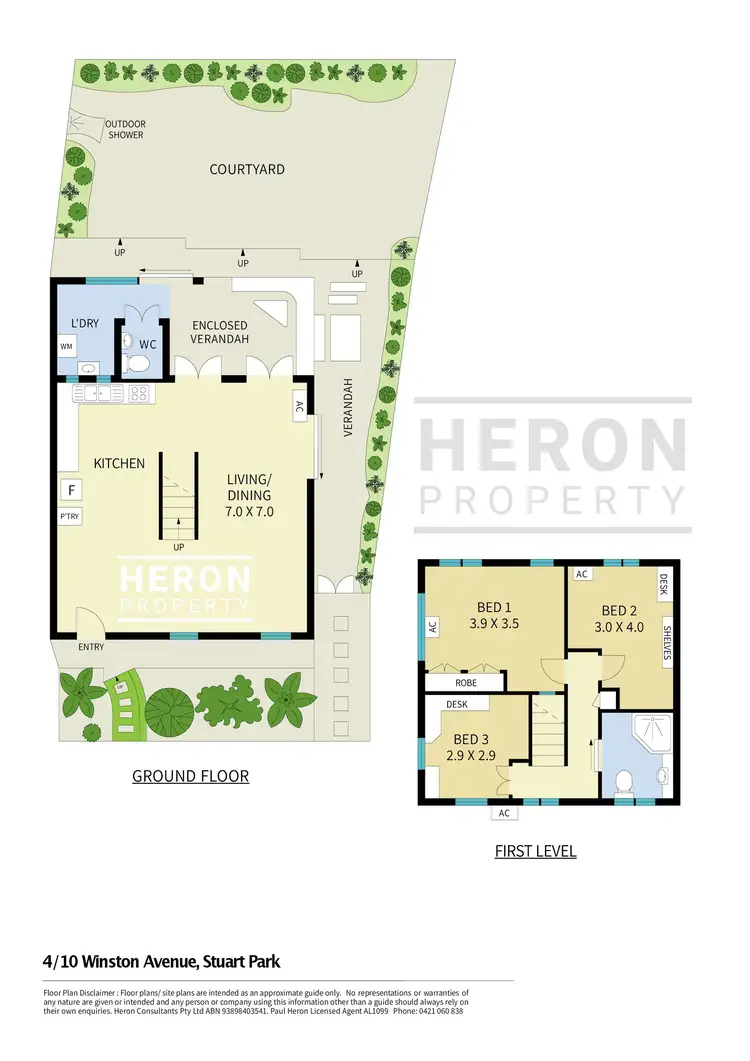 Floorplan of Homely townhouse listing, 4/10 Winston Avenue, Stuart Park NT 820