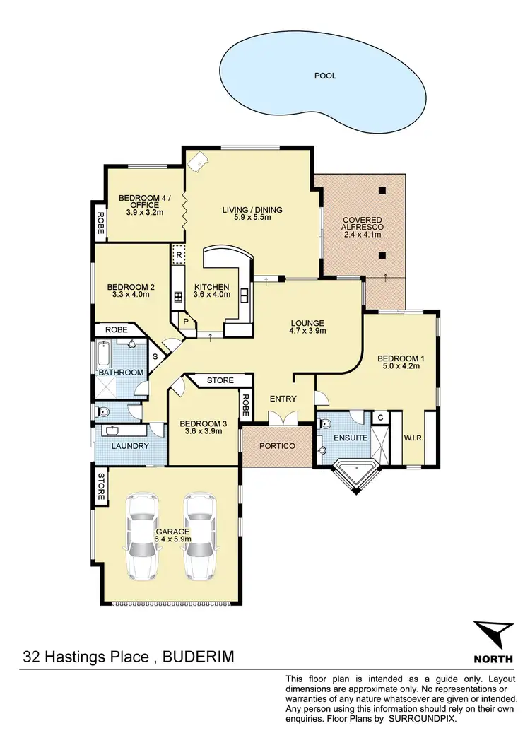 Floorplan of Homely house listing, 32 Hastings Place, Buderim QLD 4556