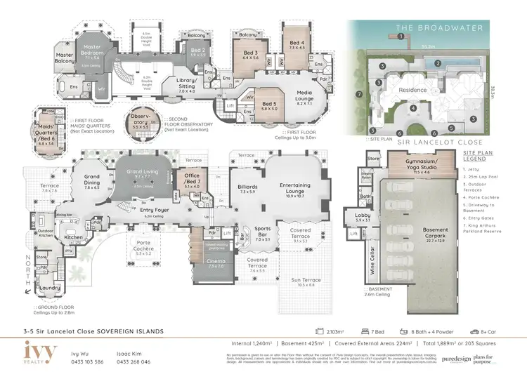 Floorplan of Homely house listing, 3-7 Sir Lancelot Close, Sovereign Islands QLD 4216