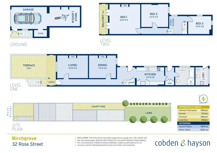 Floorplan of Homely house listing, 32 Rose Street, Birchgrove NSW 2041