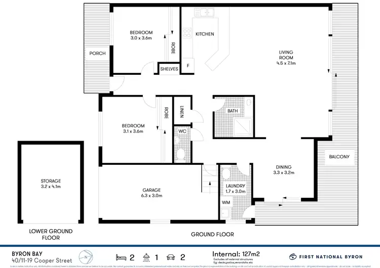 Floorplan of Homely unit listing, 40/11-19 Cooper Street, Byron Bay NSW 2481