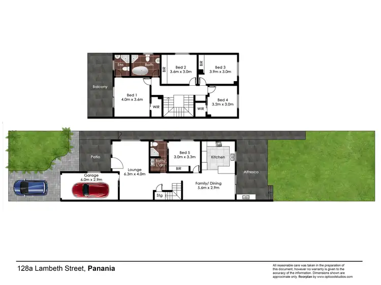Floorplan of Homely semi-detached listing, 128a Lambeth Street, Panania NSW 2213