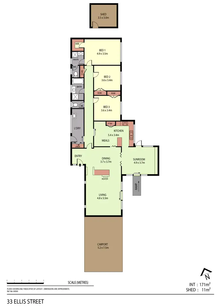 Floorplan of Homely house listing, 33 Ellis Street, Flora Hill VIC 3550