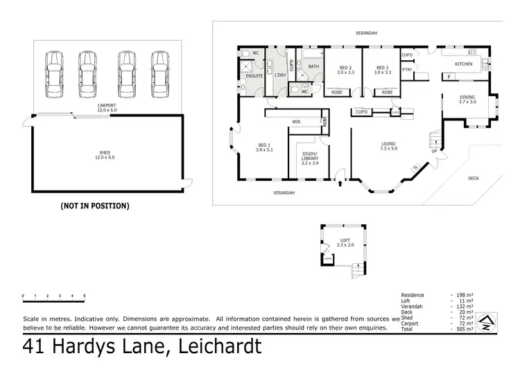 Floorplan of Homely house listing, 41 Hardys Lane, Leichardt VIC 3516
