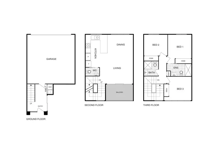 Floorplan of Homely townhouse listing, 63 Jumbuck Crescent, Lawson ACT 2617
