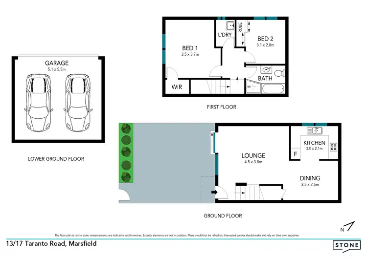 Floorplan of Homely townhouse listing, 13/17 Taranto Road, Marsfield NSW 2122