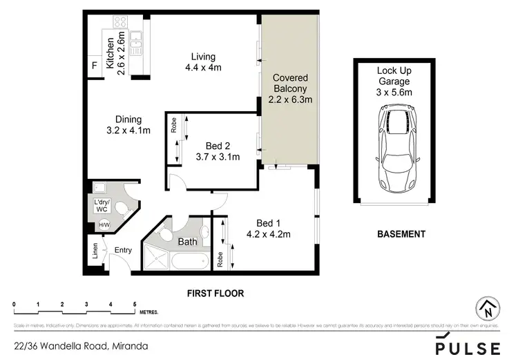 Floorplan of Homely apartment listing, 22/36 Wandella Road, Miranda NSW 2228