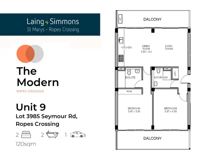 Floorplan of Homely unit listing, Ropes Crossing Street, Ropes Crossing NSW 2760