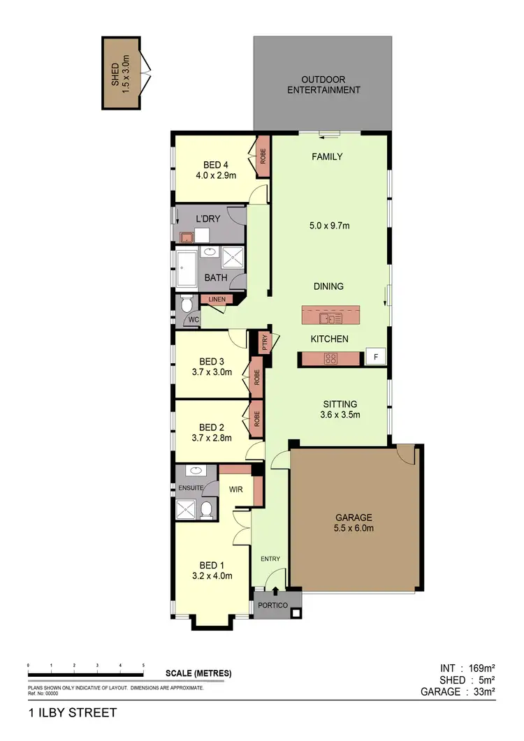 Floorplan of Homely house listing, 1 Ilby Street, Huntly VIC 3551