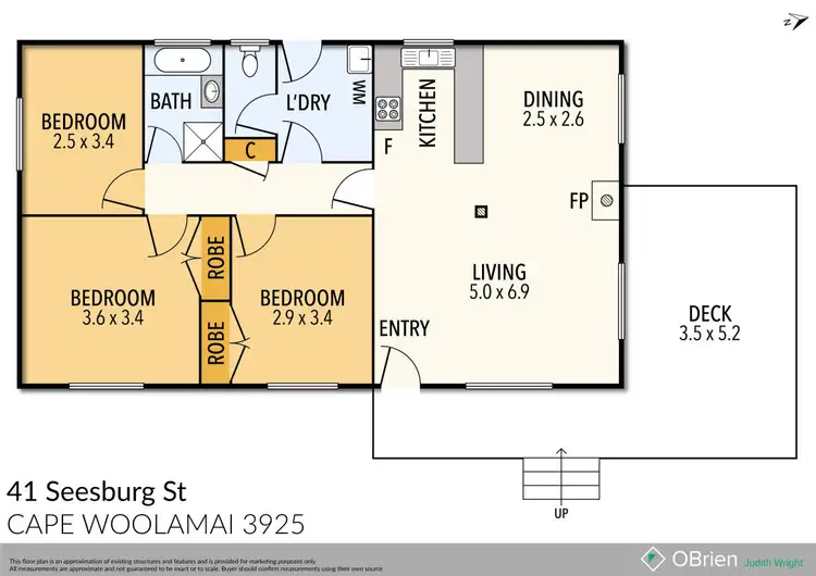 Floorplan of Homely house listing, 41 Seesburg Street, Cape Woolamai VIC 3925