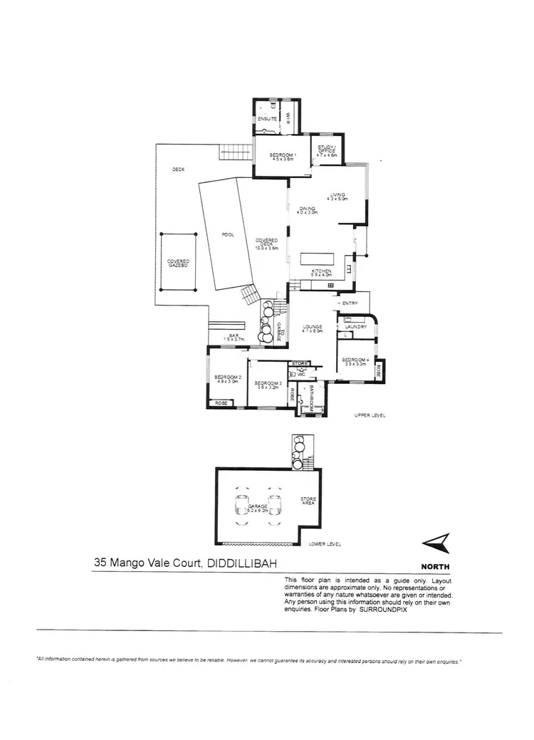 Floorplan of Homely house listing, 35 Mango Vale Court, Diddillibah QLD 4559