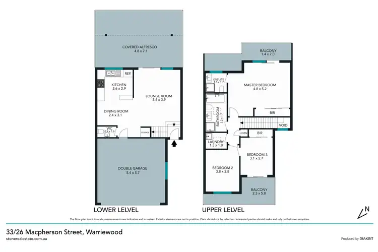 Floorplan of Homely townhouse listing, 33/26 Macpherson Street, Warriewood NSW 2102