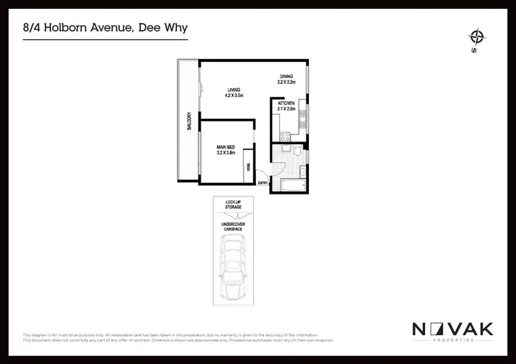 Floorplan of Homely apartment listing, 8/4 Holborn Avenue, Dee Why NSW 2099