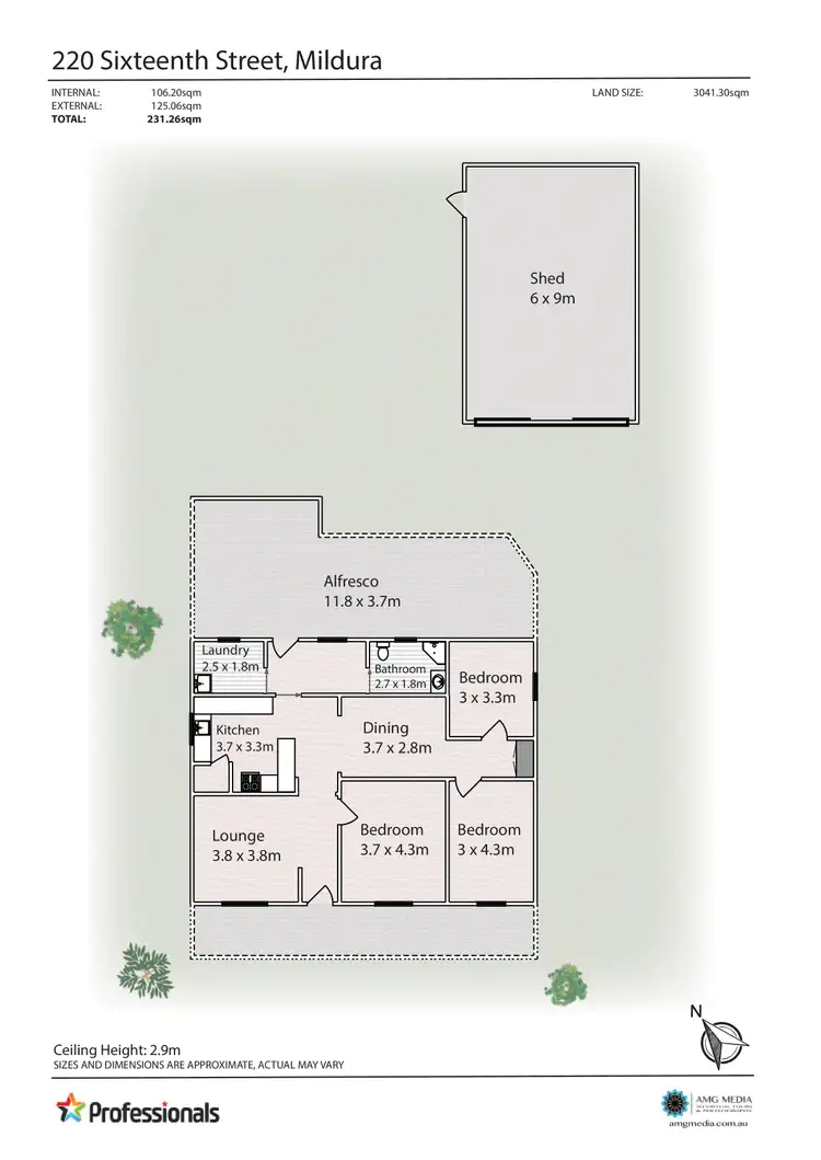 Floorplan of Homely house listing, 220 Sixteenth Street, Mildura VIC 3500