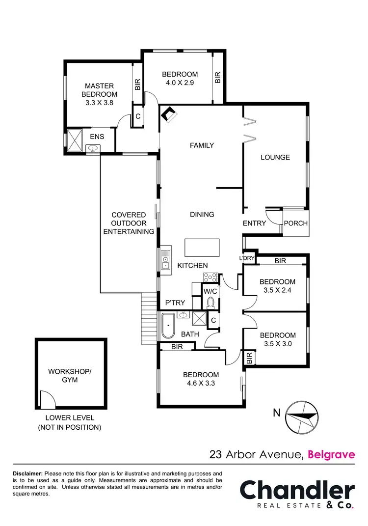 Floorplan of Homely house listing, 23 Arbor Avenue, Belgrave VIC 3160