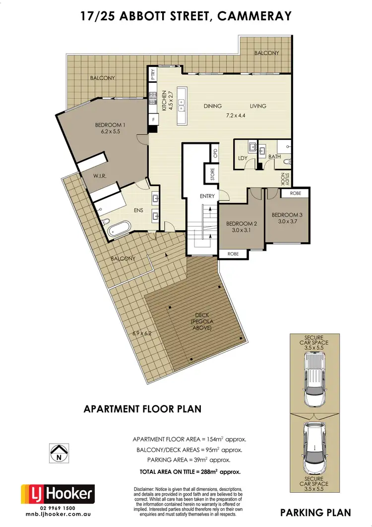 Floorplan of Homely apartment listing, 17/25 Abbott Street, Cammeray NSW 2062
