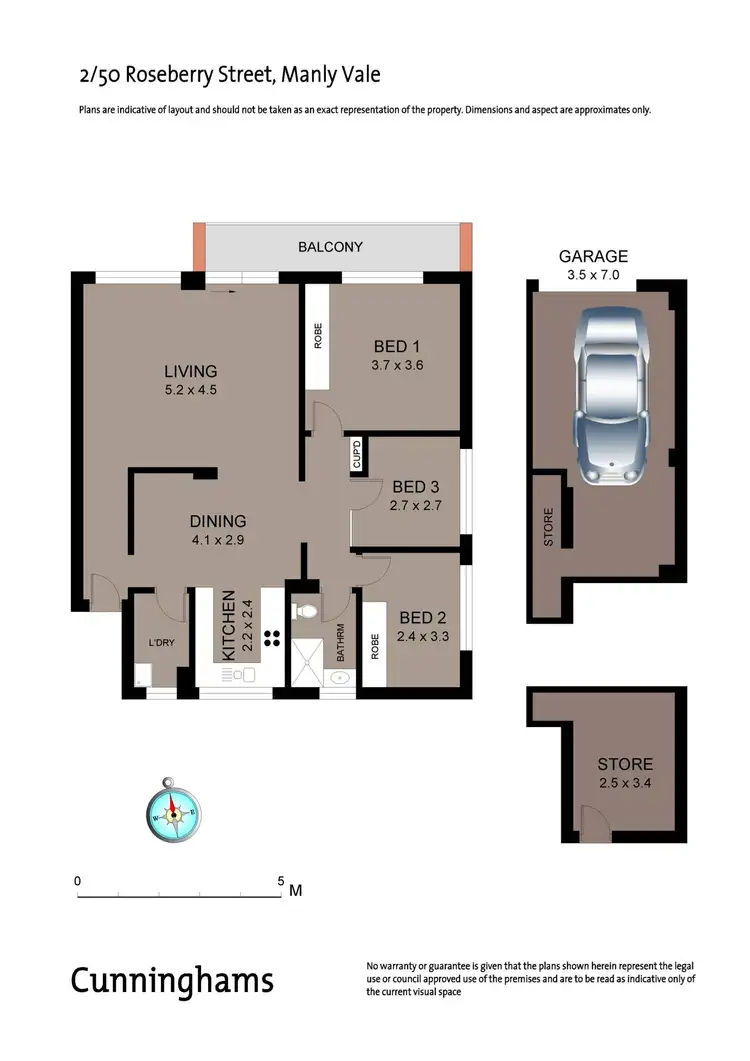 Floorplan of Homely apartment listing, 2/50 Roseberry Street, Manly Vale NSW 2093