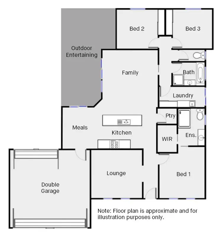 Floorplan of Homely house listing, 17 Ontario Park Drive, Mildura VIC 3500