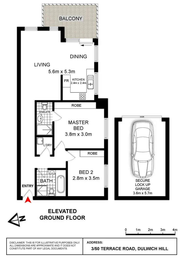 Floorplan of Homely unit listing, 3/50 Terrace Road, Dulwich Hill NSW 2203