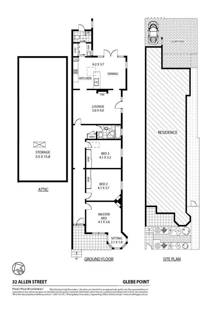 Floorplan of Homely house listing, 32 Allen Street, Glebe NSW 2037