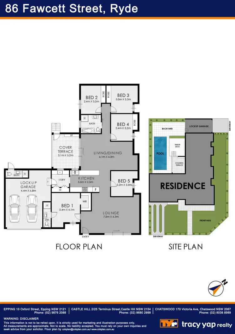 Floorplan of Homely house listing, 86 Fawcett Street, Ryde NSW 2112