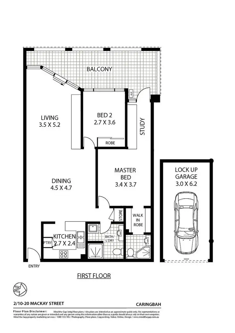 Floorplan of Homely unit listing, Unit 2/10 Mackay Street, Caringbah NSW 2229