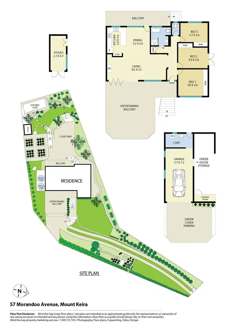 Floorplan of Homely house listing, 57 Morandoo Avenue, Mount Keira NSW 2500