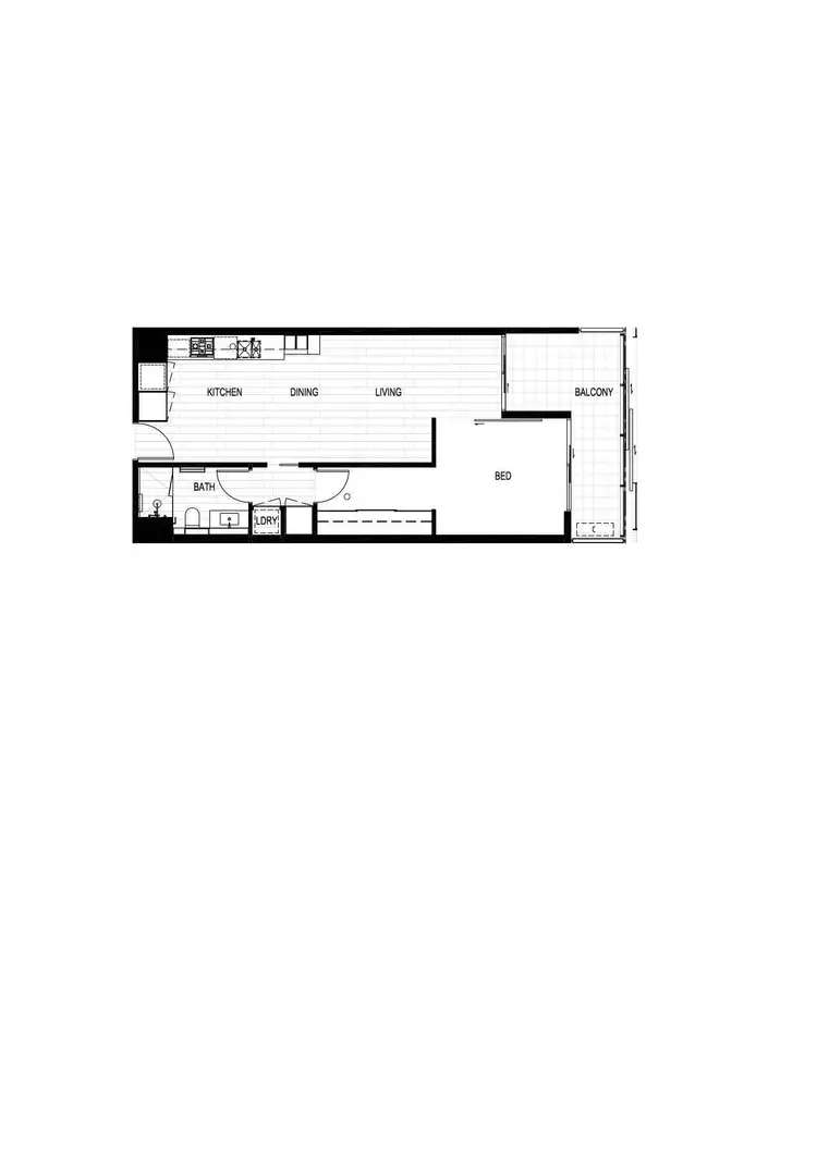 Floorplan of Homely apartment listing, 302/261-275 Abbotsford Street, North Melbourne VIC 3051
