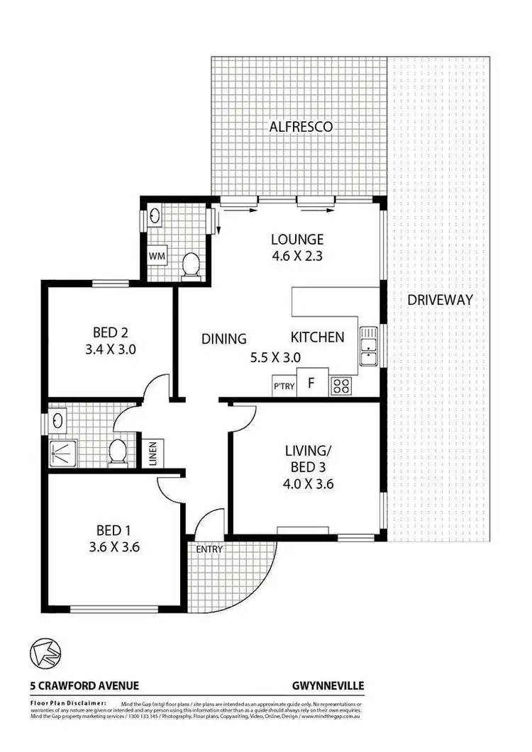 Floorplan of Homely house listing, 5 Crawford Avenue, Gwynneville NSW 2500