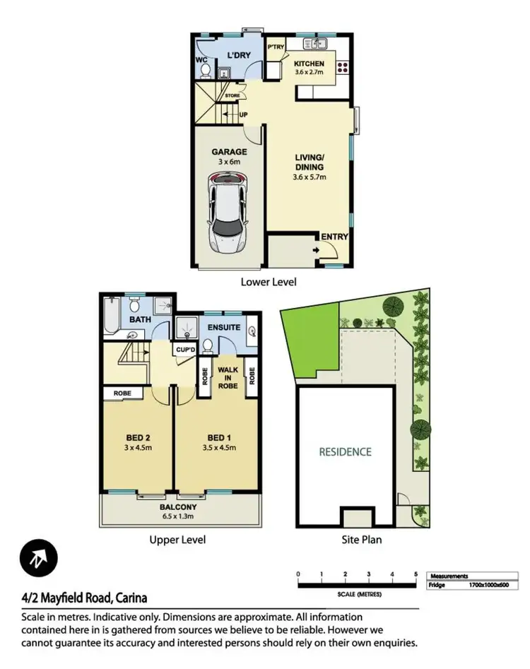 Floorplan of Homely townhouse listing, Unit 4/2 Flavelle Street, Carina QLD 4152