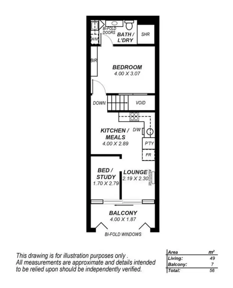 Floorplan of Homely apartment listing, 103/185 Morphett Street, Adelaide SA 5000