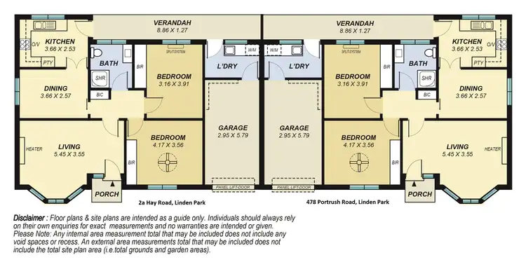 Floorplan of Homely unit listing, 2a Hay Road Road, Linden Park SA 5065