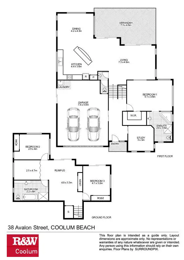 Floorplan of Homely house listing, 38 Avalon Street, Coolum Beach QLD 4573