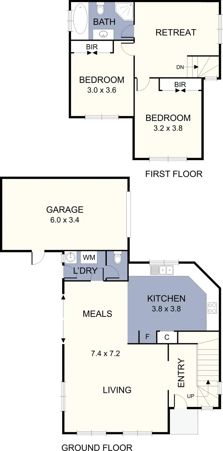 Floorplan of Homely house listing, 1/6 Kiewa Crescent, Dallas VIC 3047