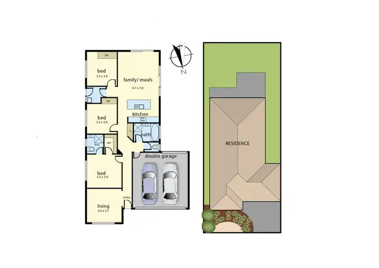 Floorplan of Homely house listing, 4 Cherry Blossom Chase, Pakenham VIC 3810