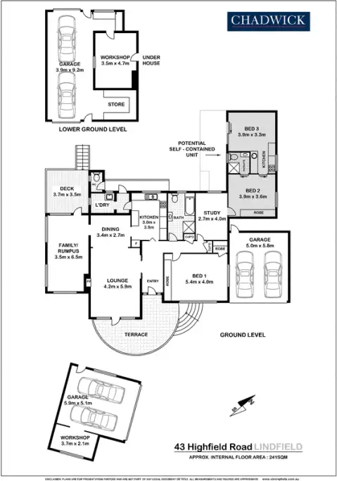 Floorplan of Homely house listing, 43 Highfield Road, Lindfield NSW 2070